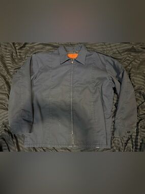Vintage Cintas Insulated Work Jacket Navy Blue